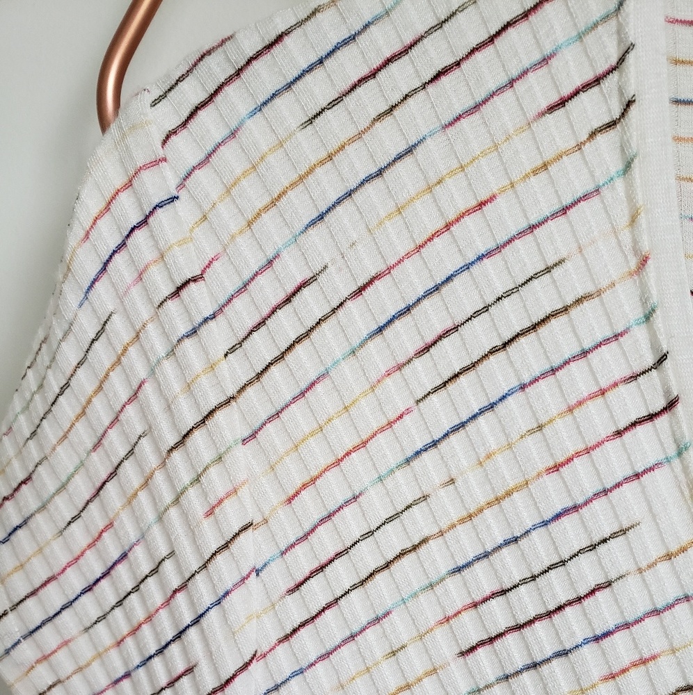 Anthropologie, Maeve Leila Wrap Striped Rib Top XL - Picture 6 of 6